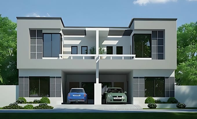 Gig Preview - Do architectural 3d rendering, exterior 3d modeling house, home