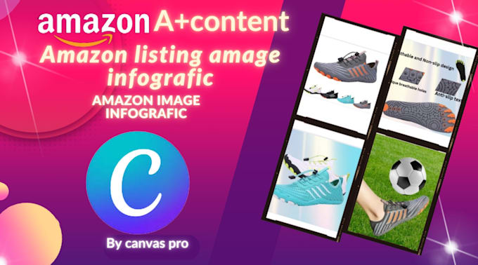 Gig Preview - Design amazon infographics and a plus content with canva