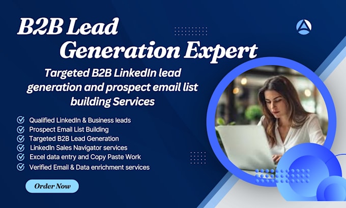 Gig Preview - Targeted b2b linkedin lead generation and prospect email list building services