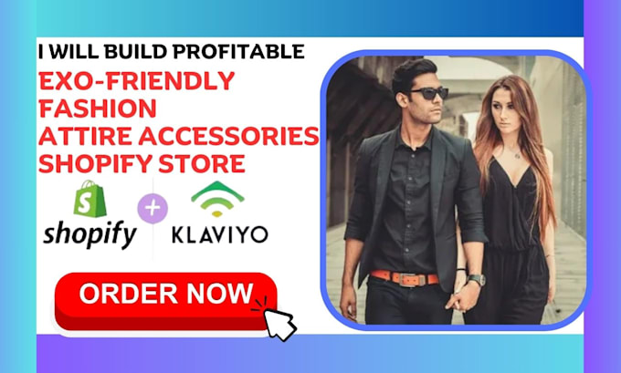 Gig Preview - Build highly profitable eco friendly fashion attire accessories shopify store