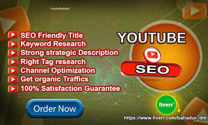 Gig Preview - Do you tube video SEO and keyword research for top ranking