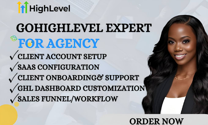 Gig Preview - Build manage gohighlevel saas pro account, CRM whitelabel, ghl agency account