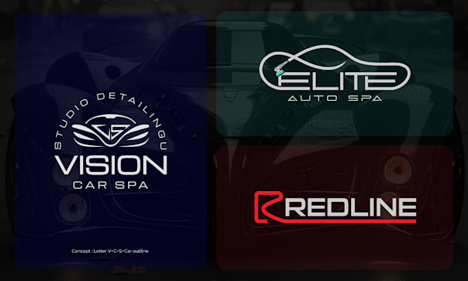 Gig Preview - Modern minimalist automotive logo for custom car branding