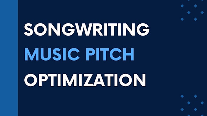 Gig Preview - Write spotify music pitch for your song