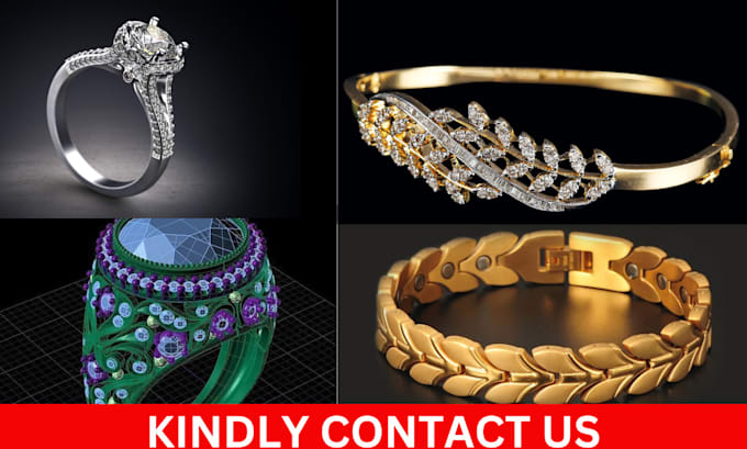 Gig Preview - Create jewelry 3d cad models, realistic renders for rings, earrings, bracelet