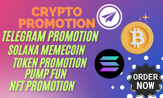 Gig Preview - Pump fun promotion, solana memecoin, crypto telegram promotion hit 80m investors