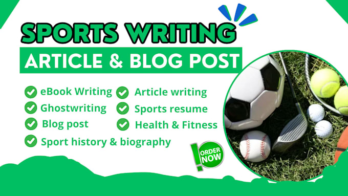 Gig Preview - Create impactful sports articles and reports with unbeatable sports writing