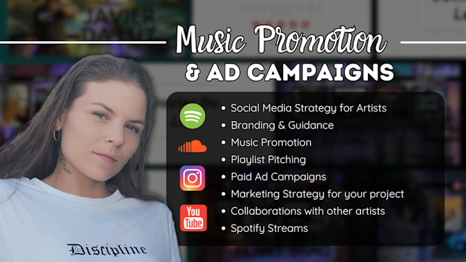 Gig Preview - Comprehensive music marketing manager and promote your music