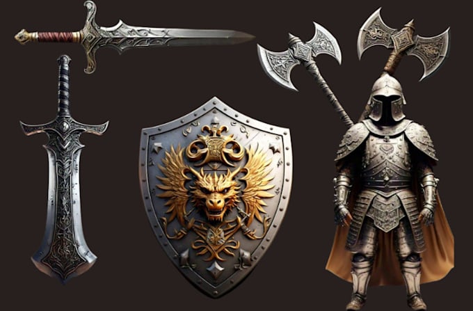 Gig Preview - Do custom 3d sword cosplay 3d armor 3d weapon 3d props cosplay accessories badge