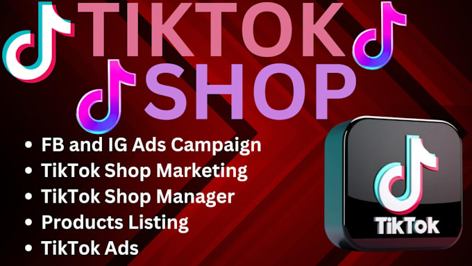 Gig Preview - Set up tiktok store manager, facebook shop, shopify shop, and instagram ads