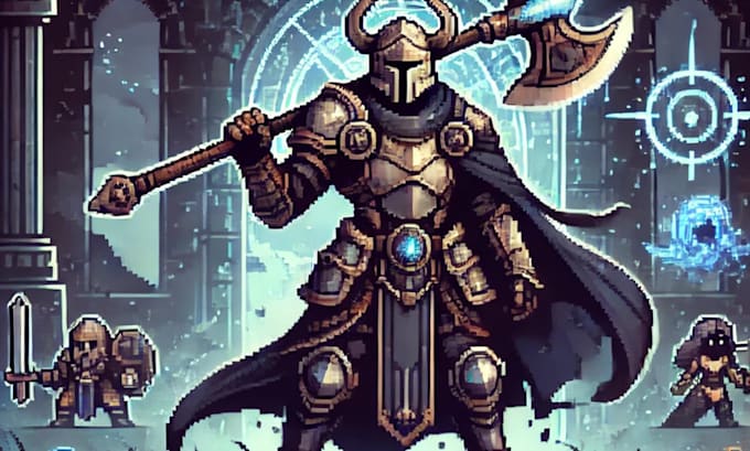 Gig Preview - Create stunning pixel art characters sprites and game assets