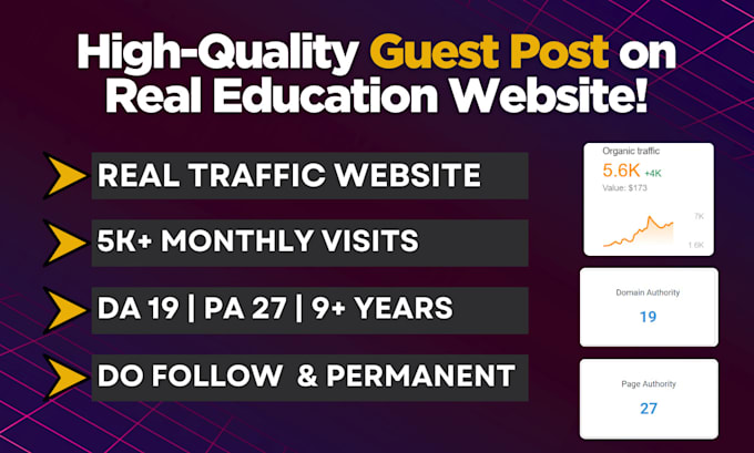 Gig Preview - Publish guest post on my education website with 5k traffic