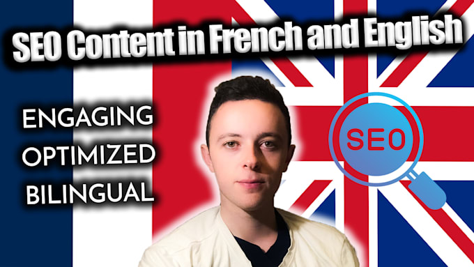 Gig Preview - Write high quality SEO content in french and english