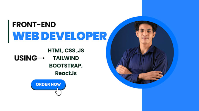 Gig Preview - Build your frontend using HTML, CSS, bootstrap, react , tailwind