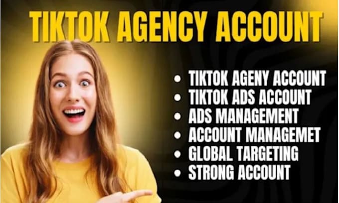 Gig Preview - Create tiktok ads agency account