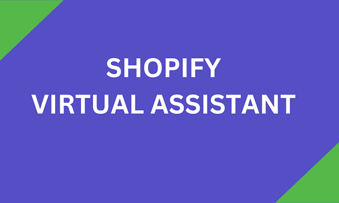 Gig Preview - Be your shopify virtual assistant