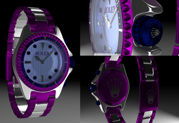 Gig Preview - 3d watch animation 3d product animation 3d watch design 3d jewelry animation cgi