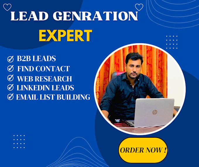 Gig Preview - Do b2b lead generation, sales leads, email number collection