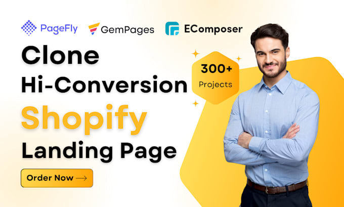 Gig Preview - Clone shopify website landing page design, product page in pagefly gempages