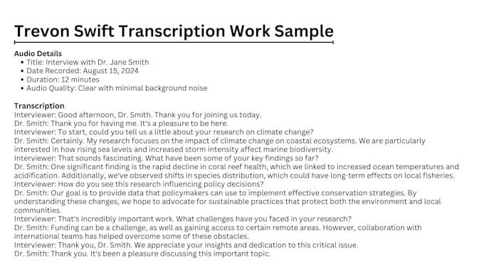 Bestseller - provide swift and accurate transcription services