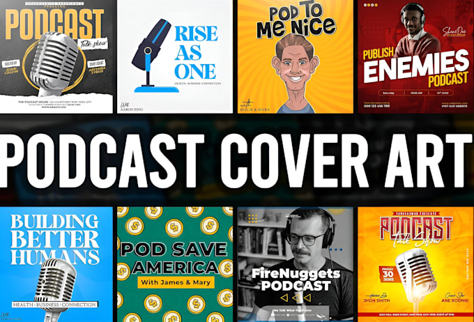 Gig Preview - Design podcast cover art, podcast cover design, podcast logo, podcast artwork