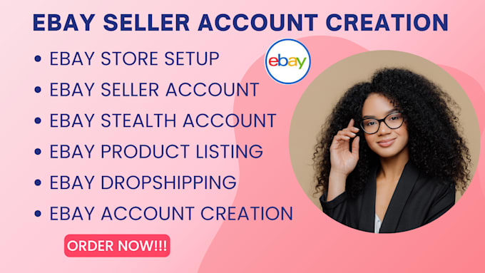 Gig Preview - Do ebay store setup ebay seller account ebay listing SEO ebay account creation