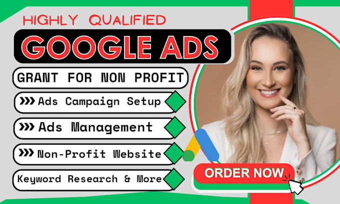 Gig Preview - Setup, manage google ads ppc campaign grant proposal for small business ngo