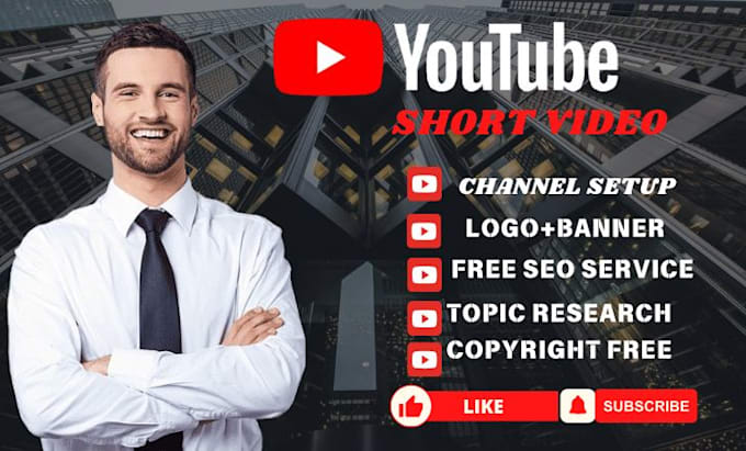 Gig Preview - Create custom trending youtube shorts videos for yt channels