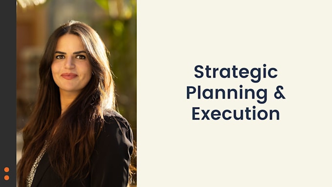 Gig Preview - Create a visionary strategic plan for your organization