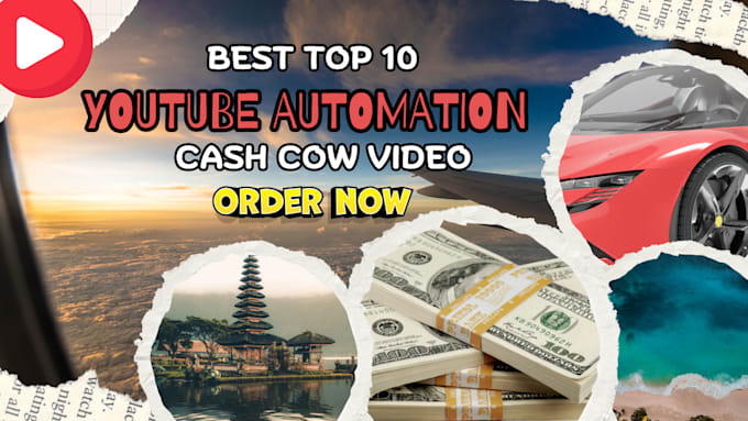 Gig Preview - Create viral faceless cash cow youtube automation videos, top 10 videos, reels