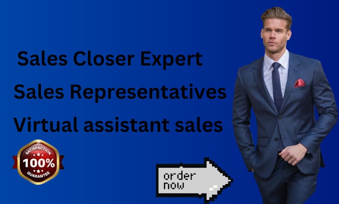 Gig Preview - Sales representatives sale virtual assistant sales closer hubspot sales pipeline