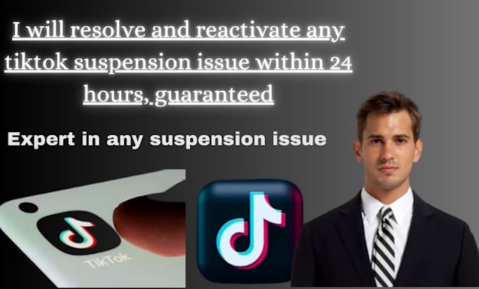 Gig Preview - Resolve your tiktok ad suspension and reactivate your suspended account