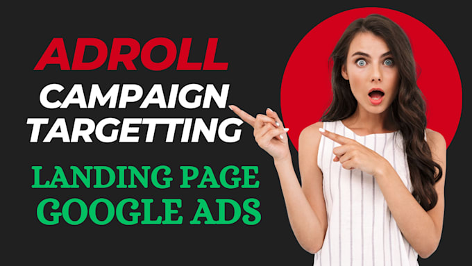 Gig Preview - Androll ads campaign targetting landing page and google ads outbrain native ads