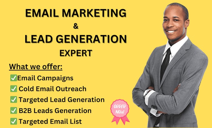 Gig Preview - Do targeted email marketing, lead generation to boost your sales