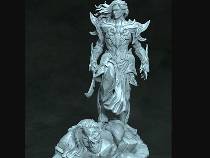 Gig Preview - Design dnd fantasy miniature base on your reference,mini figure gcodedeliver stl