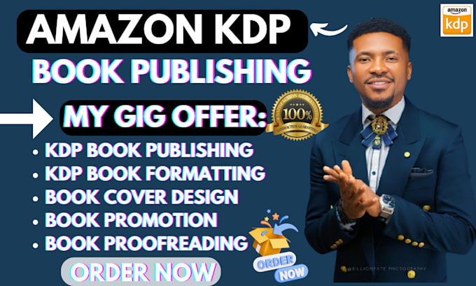 Gig Preview - Publish format and promote your book for amazon KDP success