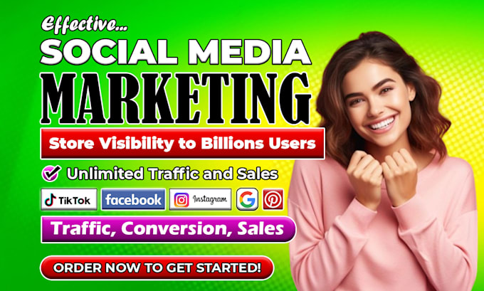 Gig Preview - Do website promotion, social media ads campaign increase organic website traffic