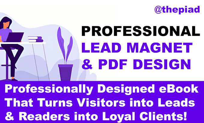 Gig Preview - Design a professional PDF lead magnet, ebook, or workbook