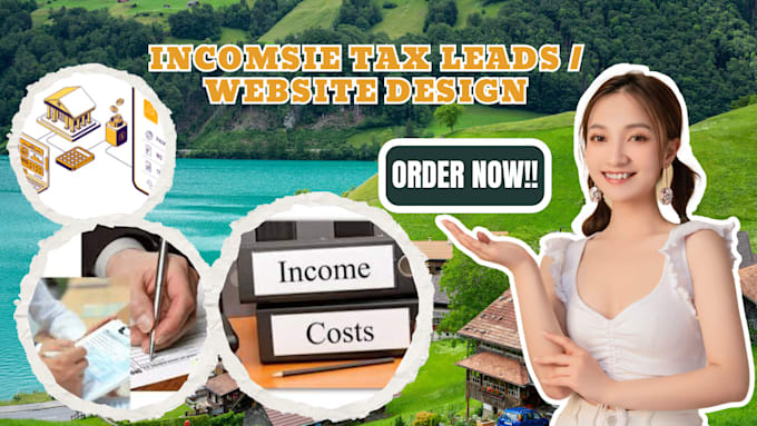 Gig Preview - Income tax website, income tax leads, finance website, tax website