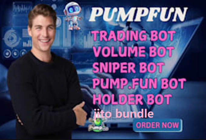 Bestseller - make trading volume bot, pump fun bot, telegram bot with jito bundle on solana