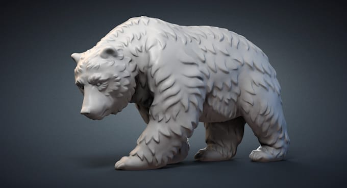 Gig Preview - Texture sculpt 3d animal model, fur, xgen, hair,articulated figurine, rig, print