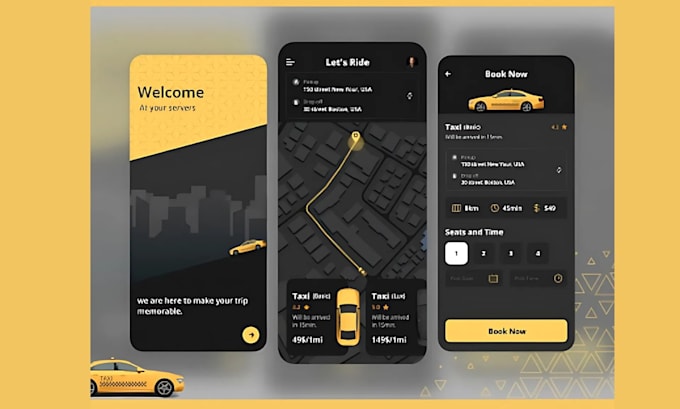 Gig Preview - Develop taxi booking app, carpooling, rideshare app, ola, lyft, bolt, uber clone