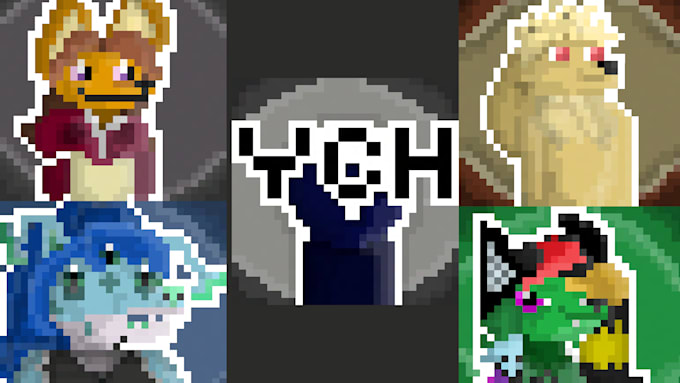 Gig Preview - Make a pixel profile of your character for social media