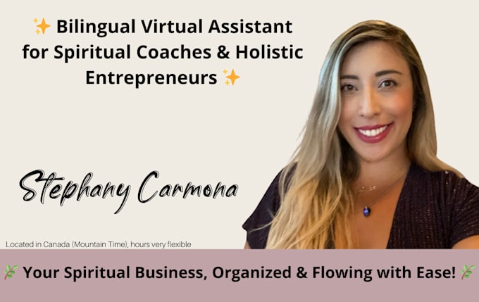 Gig Preview - Be your virtual assistant for spiritual coaches and holistic therapists