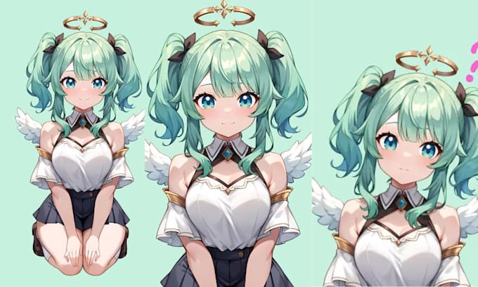 Gig Preview - Live2d vtuber model vtuber rigging for stream anime vtuber character design