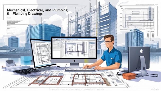 Gig Preview - Create mechanical or electrical engineer drawing and mep plumbing plans