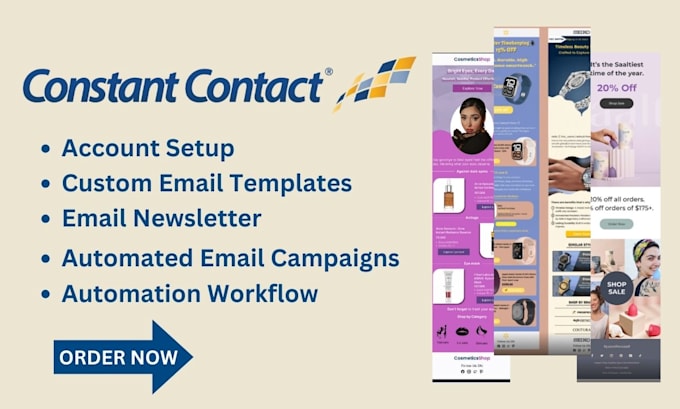 Gig Preview - Do constant contact email automation and campaigns for e commerce success