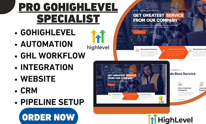 Bestseller - setup gohighlevel automation ghl workflow integration website crm go highlevel