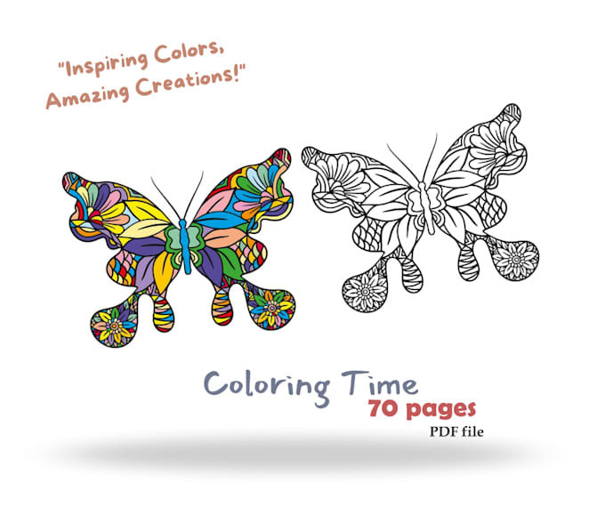 Gig Preview - Make animal coloring book pages for children and adults