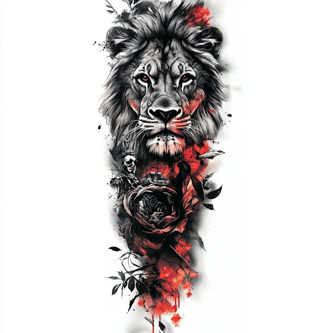 Bestseller - create unique custom tattoo design for you, sleeve tattoo